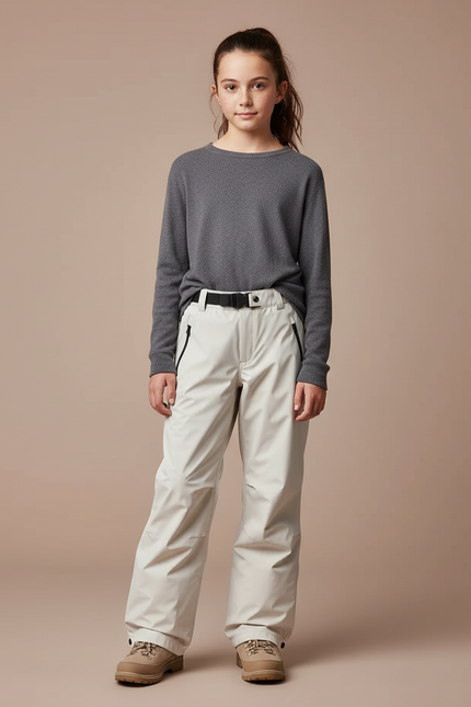 Pantalon De Pluie Beige Ample Imperméable Enfant Sport - Polyester
