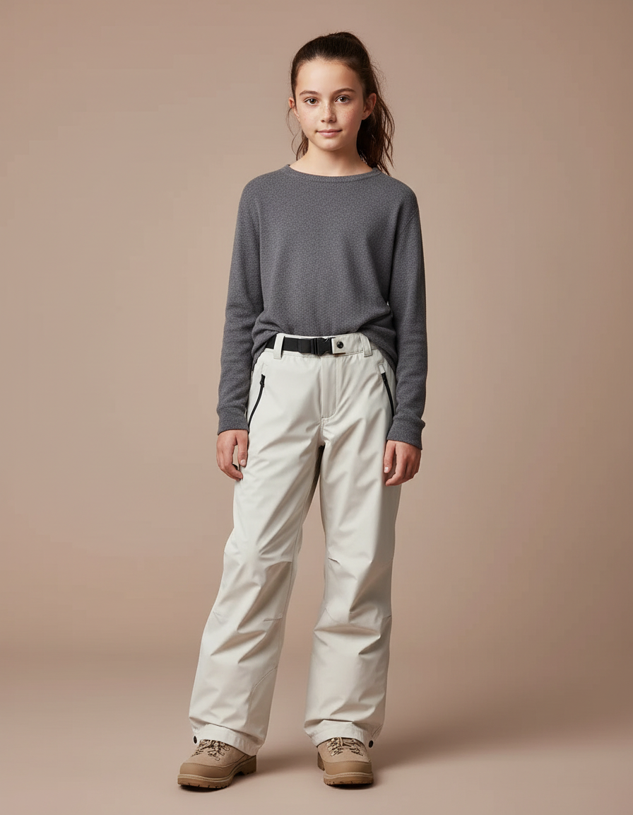 Pantalon De Pluie Beige Ample Imperméable Enfant Sport - Polyester