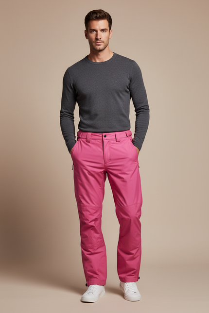 Pantalon De Pluie Rose Imperméable Sport Homme - Polyester