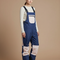 Pantalon De Pluie Bleu Marine Rose Imperméable Bretelles Unisexe - Multicolore Polyester