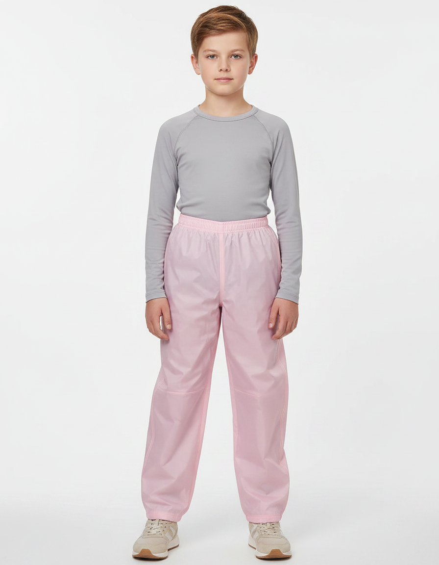 Pantalon De Pluie Rose Imperméable Ample Léger Enfant - Polyester