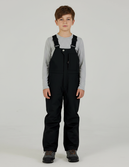 Pantalon De Pluie Noir Enfant Bretelles Imperméable Ski - Polyester