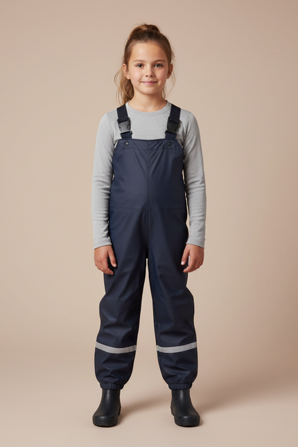 Ciré Pantalon De Pluie - Marine Polyester