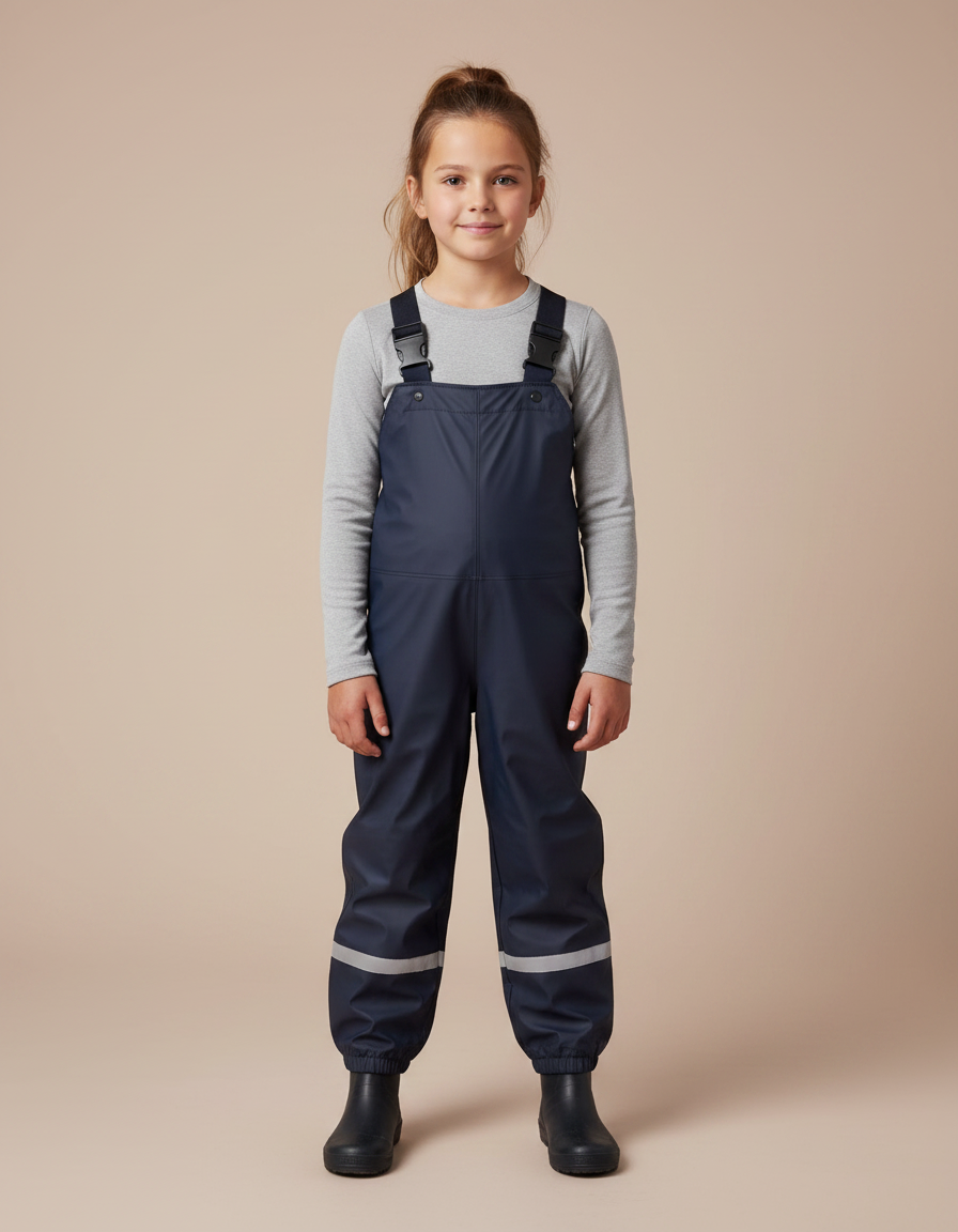 Ciré Pantalon De Pluie - Marine Polyester
