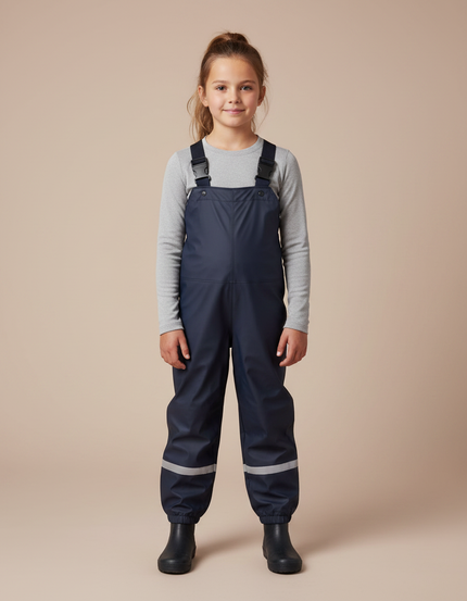 Ciré Pantalon De Pluie - Marine Polyester