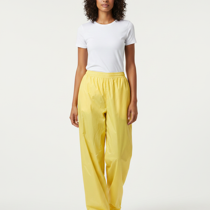 Pantalon De Pluie Jaune Imperméable Unisexe Ample Léger - Polyester