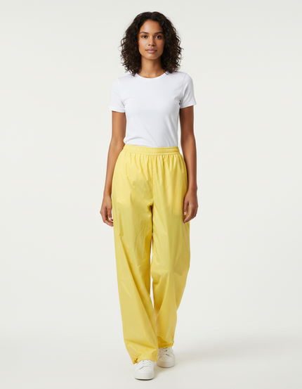 Pantalon De Pluie Jaune Imperméable Unisexe Ample Léger - Polyester