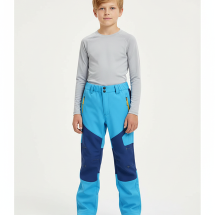 Pantalon De Pluie Bleu Imperméable Enfant Bicolore Sportif - Multicolore Polyester