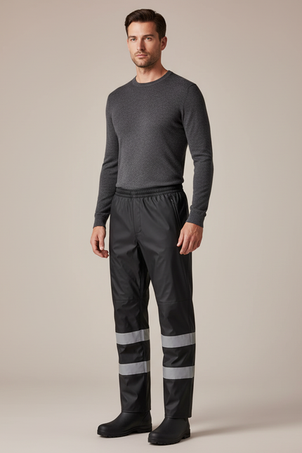 Pantalon De Pluie 114d - Noir Polyester