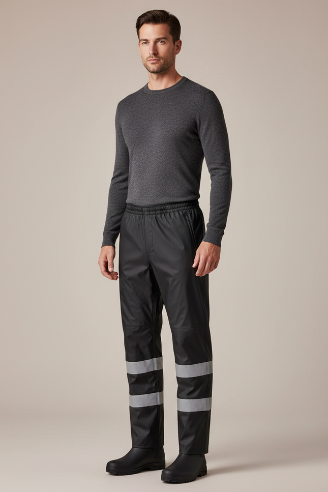 Pantalon De Pluie 114d - Noir Polyester