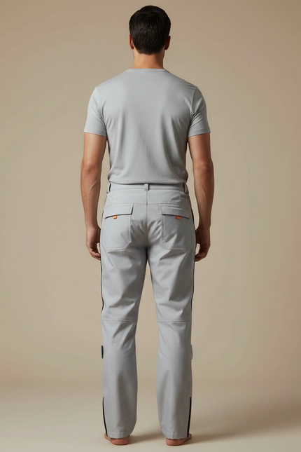 Pantalon De Pluie Moto - Gris Polyester - vue 2