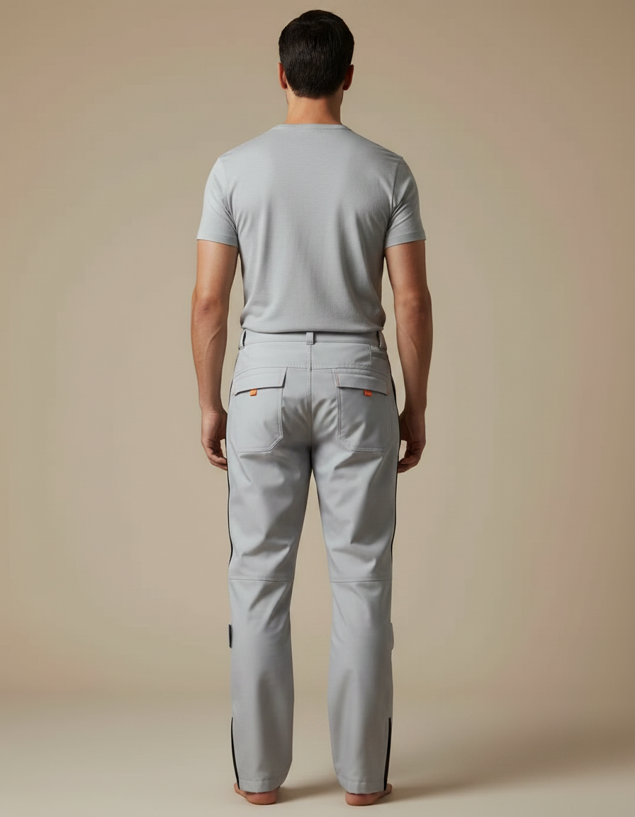 Pantalon De Pluie Moto - Gris Polyester - vue 2
