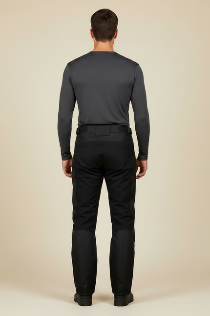 Pantalon De Pluie Noir Moto Réfléchissant Imperméable Homme - Polyester - vue 2