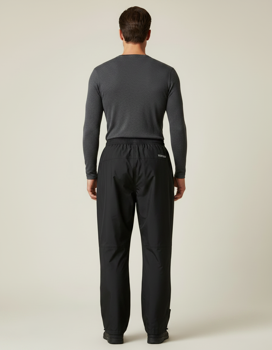 Sur-pantalon De Pluie Moto - Noir Polyester - vue 2