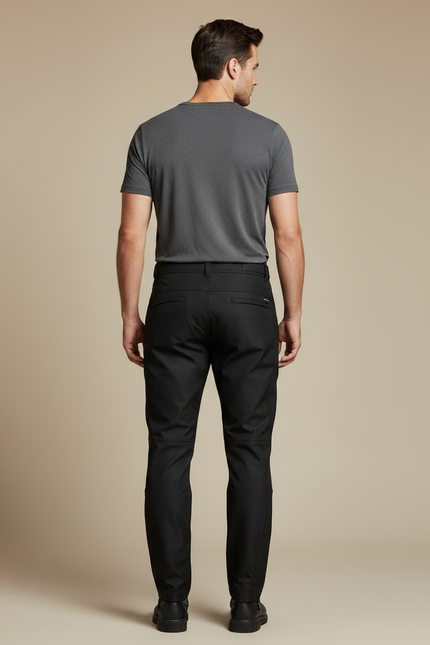 Pantalon De Pluie Noir Cargo Imperméable Renforcé Homme - Polyester - vue 2