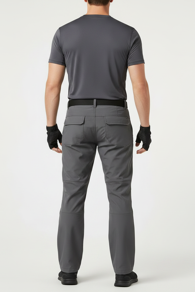 Pantalon De Pluie Gris Imperméable Sport Ceinturé Homme - Polyester - vue 2