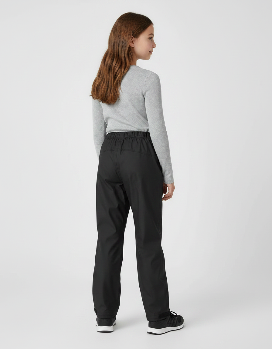 Pantalon De Pluie Noir Imperméable Classique Enfant - Polyester - vue 2