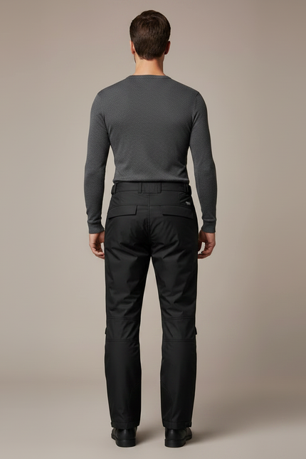 Pantalon De Pluie Noir Imperméable Homme Motard Renforcé - Polyester - vue 2