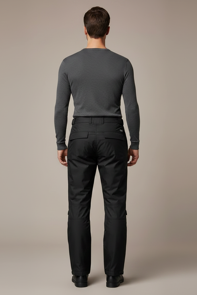 Pantalon De Pluie Noir Imperméable Homme Motard Renforcé - Polyester - vue 2