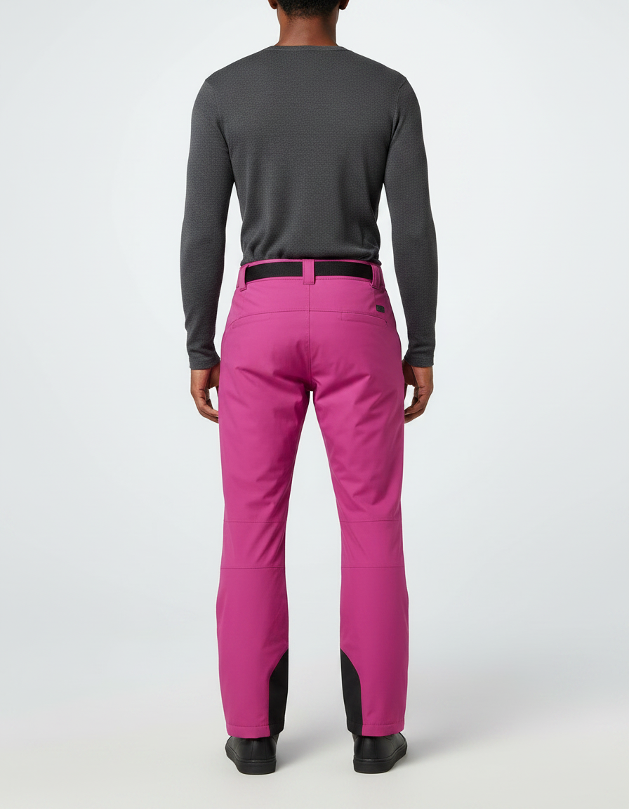 Pantalon De Pluie Fuchsia Ample Imperméable Homme - Rose Polyester - vue 2