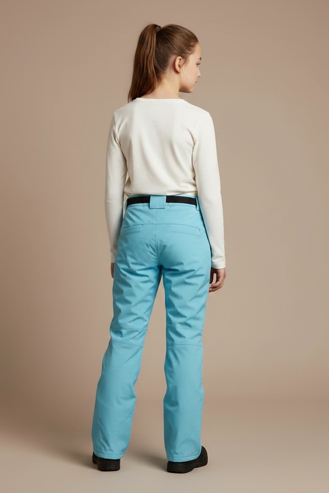 Pantalon De Pluie Bleu Imperméable Enfant Ski Doublé - Polyester - vue 2