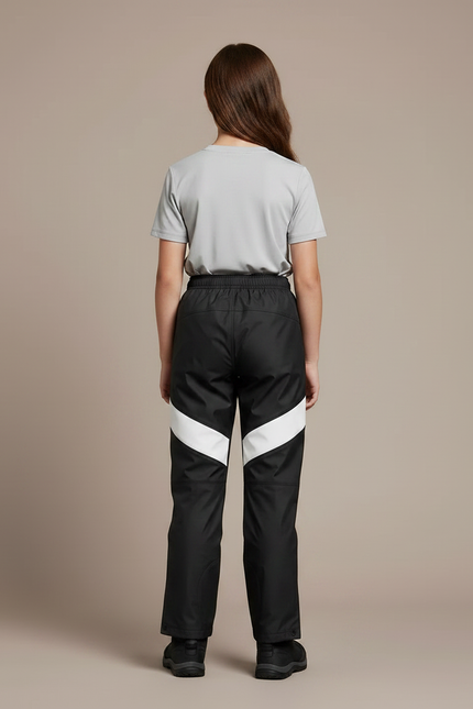 Pantalon De Pluie Noir Blanc Imperméable Enfant Sport - Polyester - vue 2