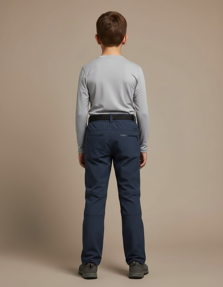 Pantalon De Pluie Enfant Imperméable Bleu Marine Ajustable Sportif - Polyester - vue 2