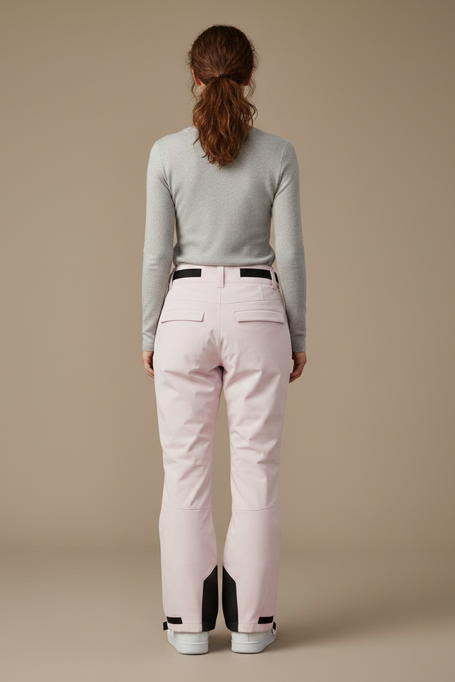 Pantalon De Pluie Rose Imperméable Ceinturé Ski Femme - Polyester - vue 2