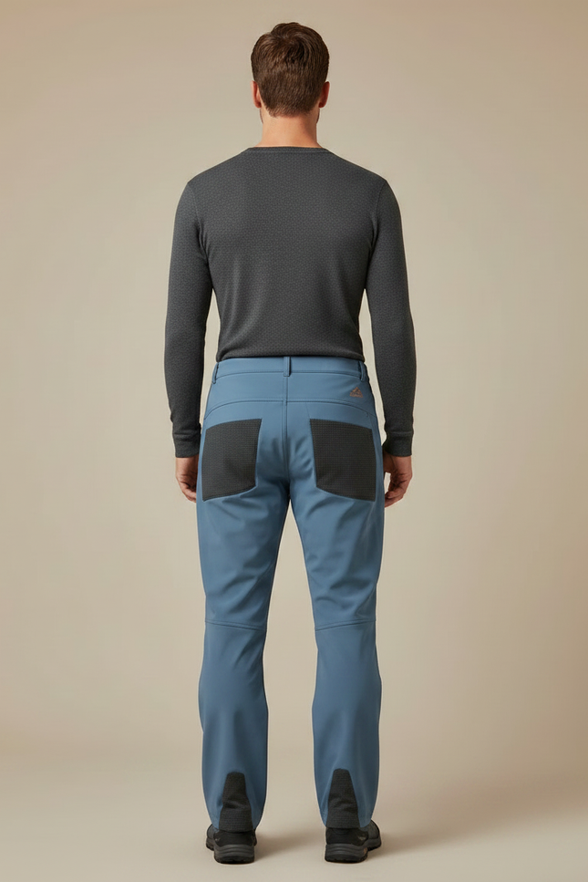 Pantalon De Pluie Bleu Imperméable Randonnée Homme - Polyester - vue 2