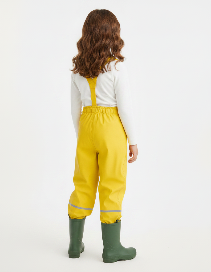 Pantalon Pluie Jaune - Polyester - vue 2
