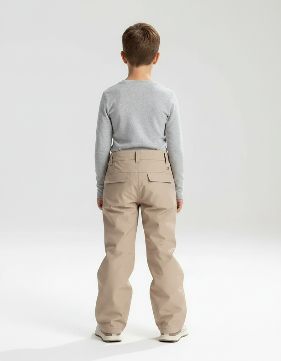 Pantalon De Pluie Beige Imperméable Enfant Ski - Polyester - vue 2