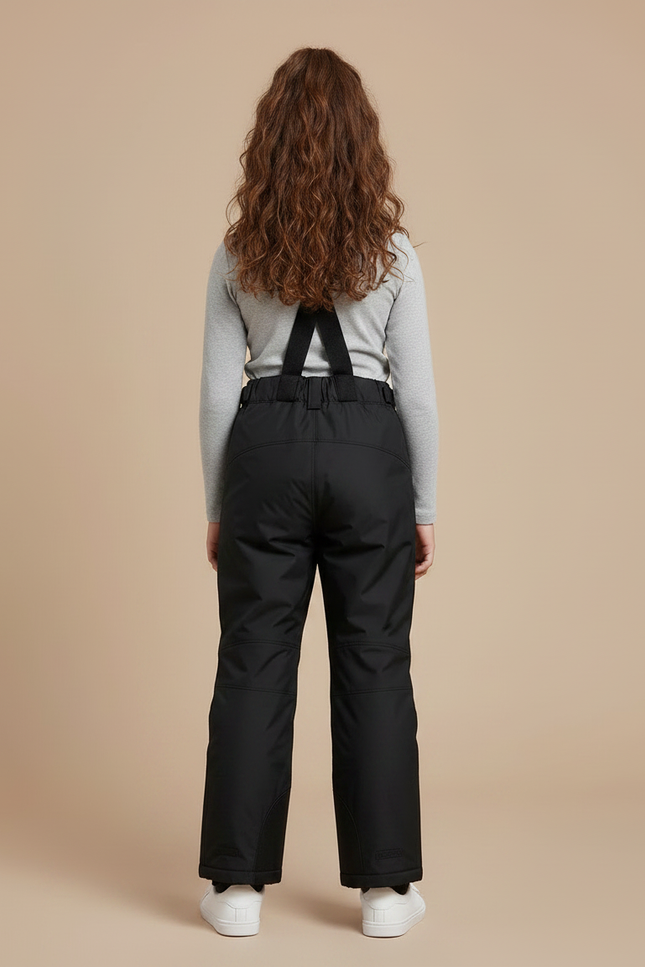 Pantalon De Pluie Noir Enfant Salopette Imperméable Hiver - Polyester - vue 2