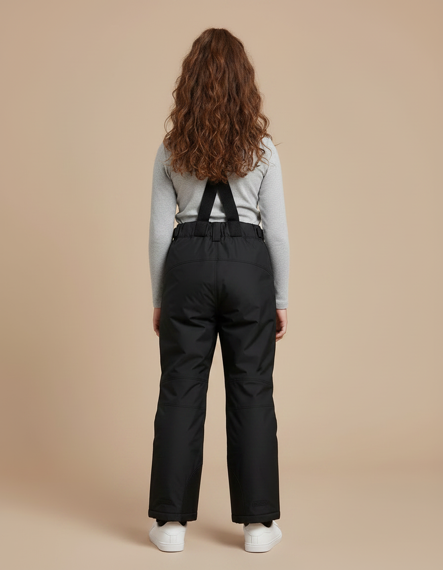 Pantalon De Pluie Noir Enfant Salopette Imperméable Hiver - Polyester - vue 2