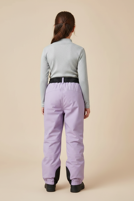 Pantalon De Pluie Lavande Imperméable Cargo Ample Enfant - Violet Polyester - vue 2