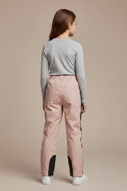 Pantalon De Pluie Rose Imperméable Sport Zippé Enfant - Polyester - vue 2