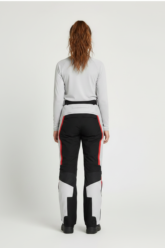 Pantalon De Pluie Moto Imperméable Réfléchissant Noir Blanc - Multicolore Polyester - vue 2
