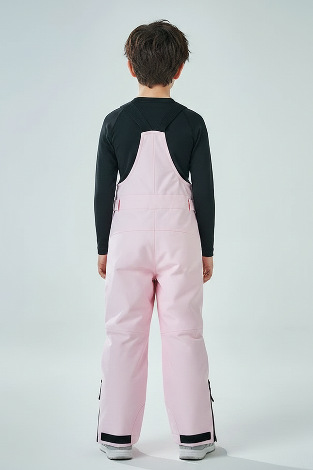 Pantalon De Pluie Rose Imperméable Bretelles Unisexe Ski - Polyester - vue 2