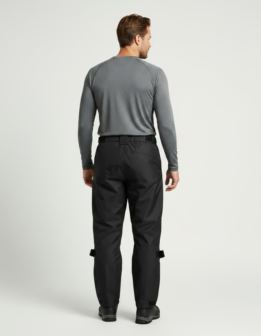 Pantalon De Pluie Travail - Noir Polyester - vue 2