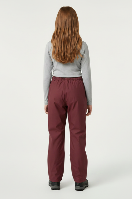 Pantalon De Pluie Bordeau Imperméable Ample Enfant - Bordeaux Polyester - vue 2