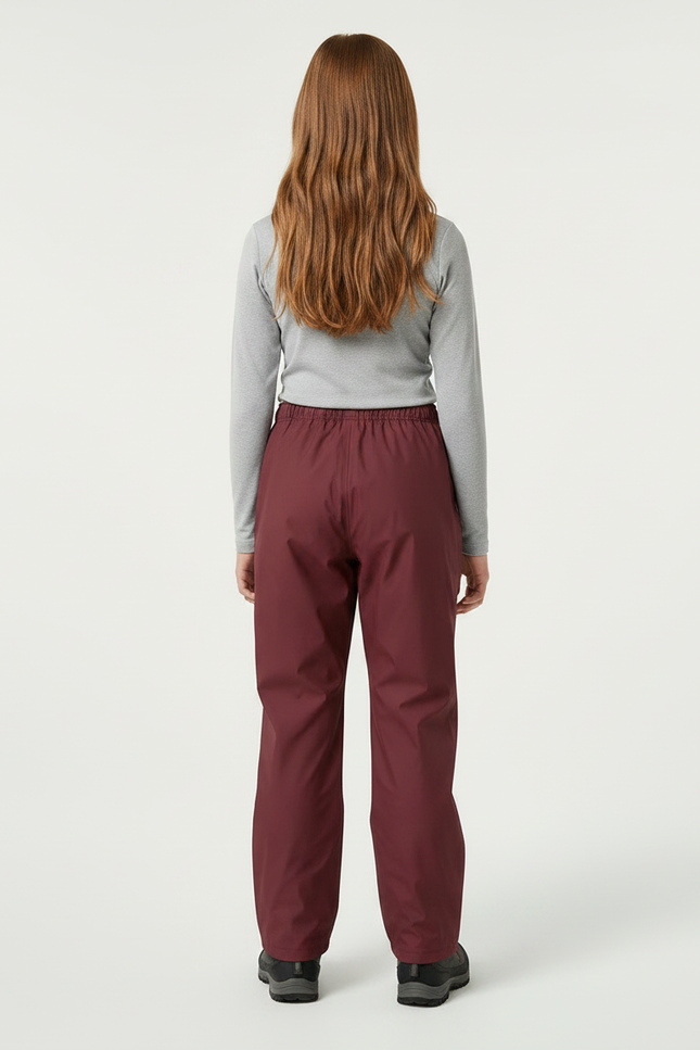 Pantalon De Pluie Bordeau Imperméable Ample Enfant - Bordeaux Polyester - vue 2