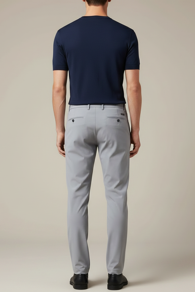 Pantalon De Pluie Gris Homme Droit Décontracté Léger - Polyester - vue 2