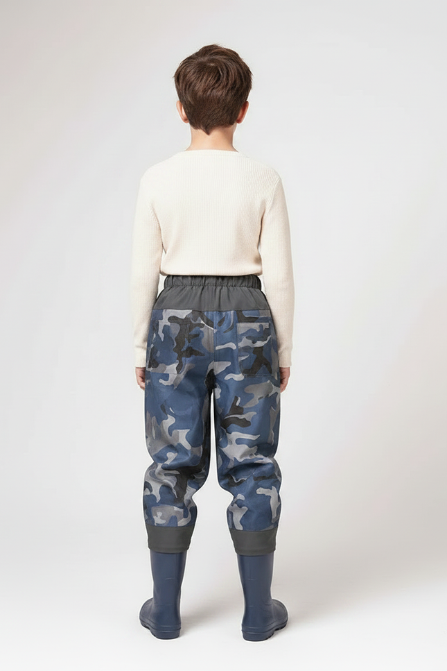 Pantalon De Pluie Militaire - Bleu Polyester - vue 2