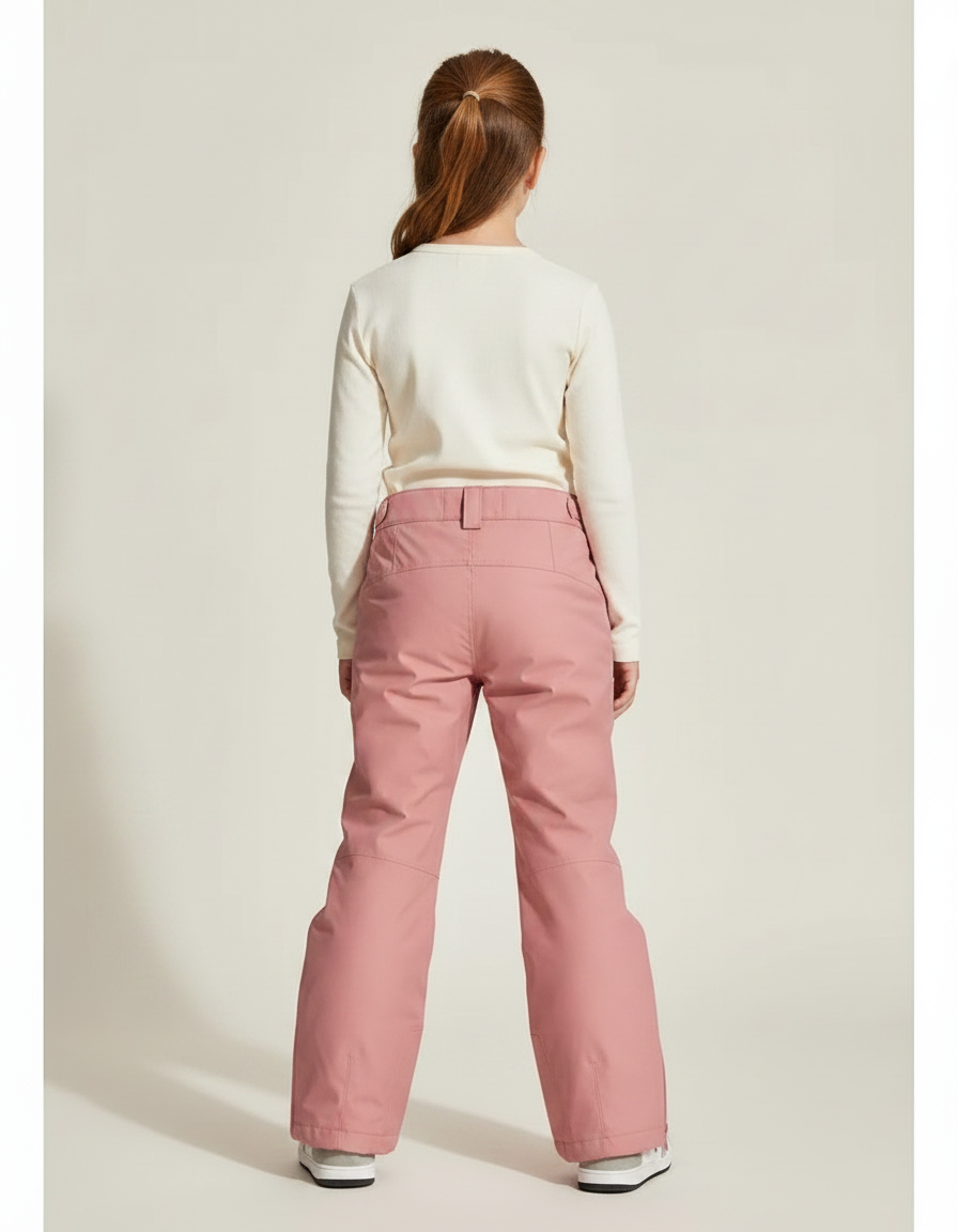 Pantalon De Pluie Rose Ample Imperméable Enfant Ski Hiver - Polyester - vue 2
