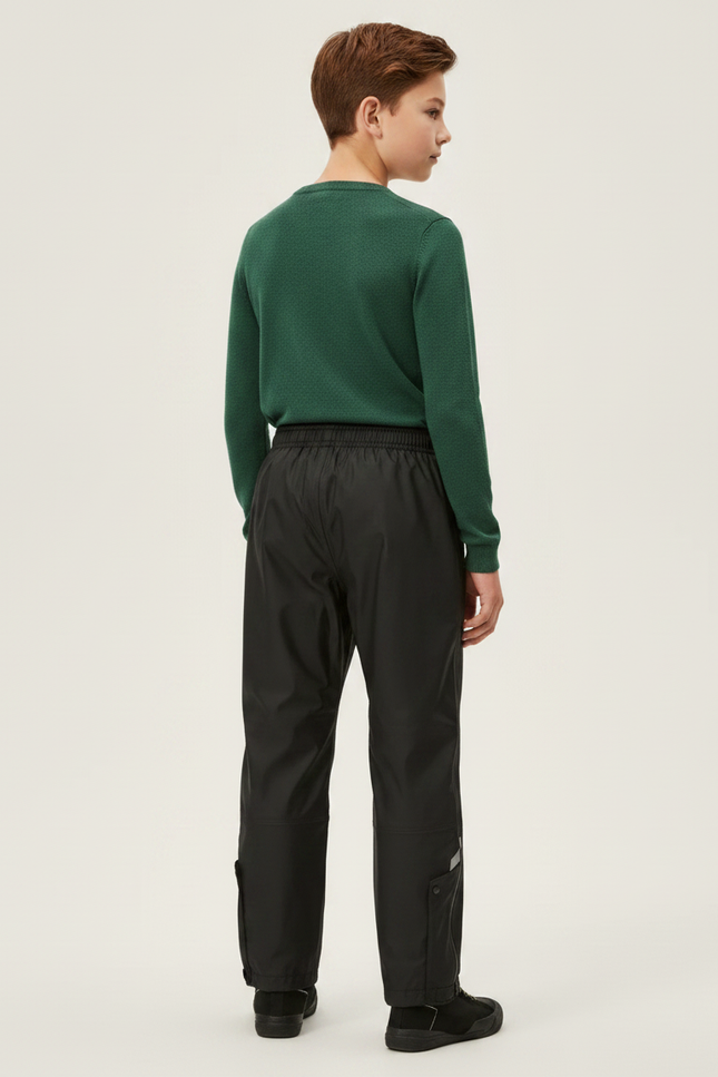 Pantalon Pluie Velotaf - Noir Polyester - vue 2