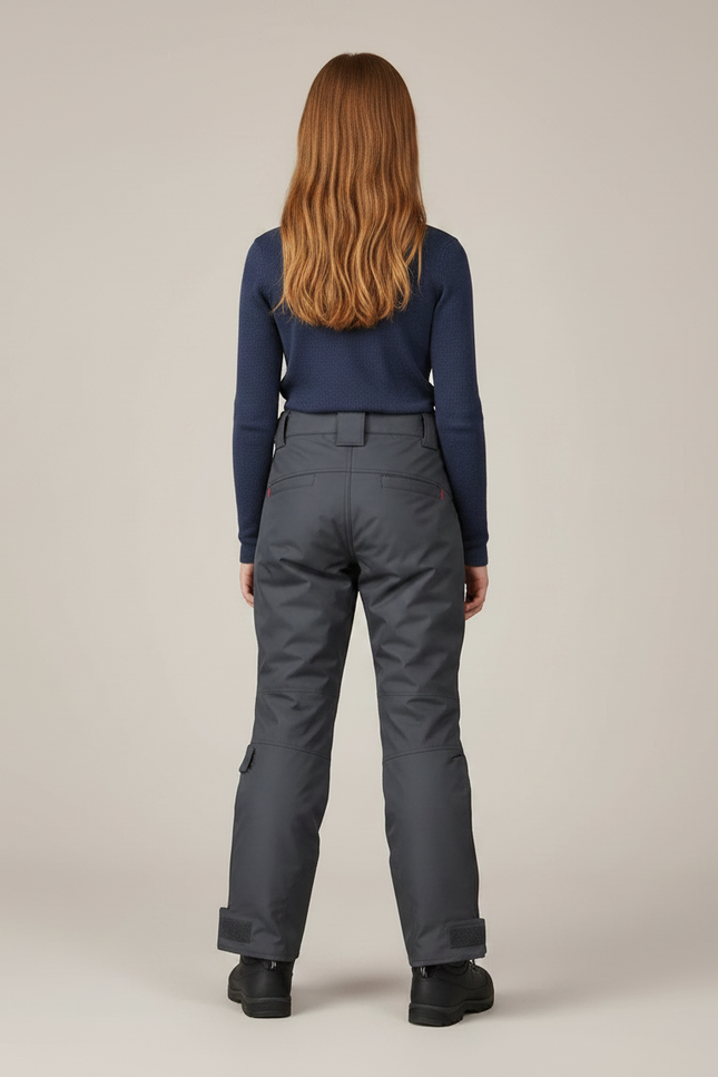 Pantalon De Pluie Gris Imperméable Enfant Sportif Doublé - Polyester - vue 2