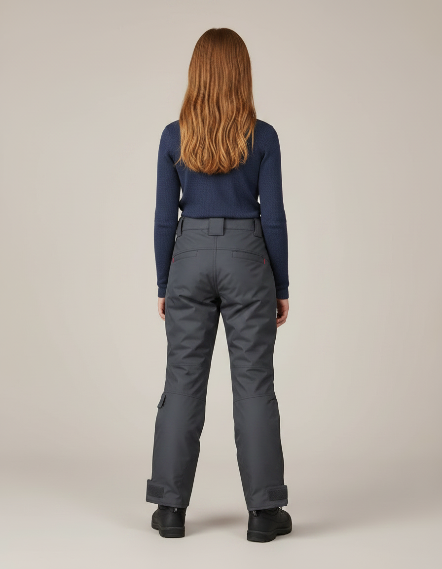 Pantalon De Pluie Gris Imperméable Enfant Sportif Doublé - Polyester - vue 2