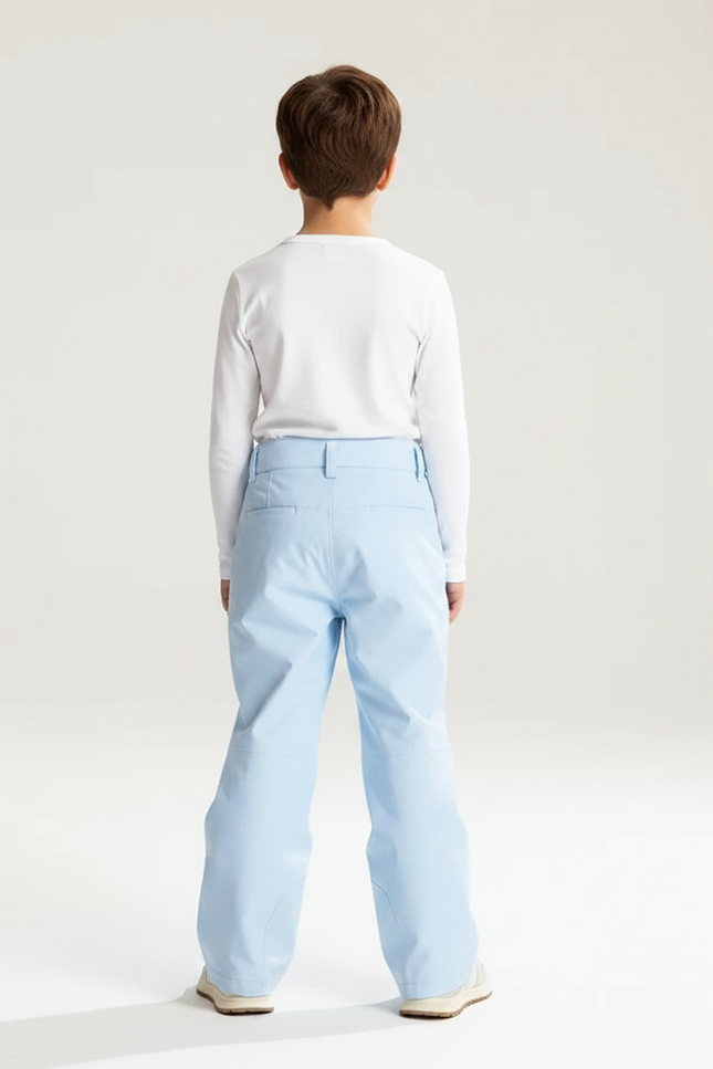 Pantalon De Pluie Bleu Clair Imperméable Enfant Ski - Polyester - vue 2