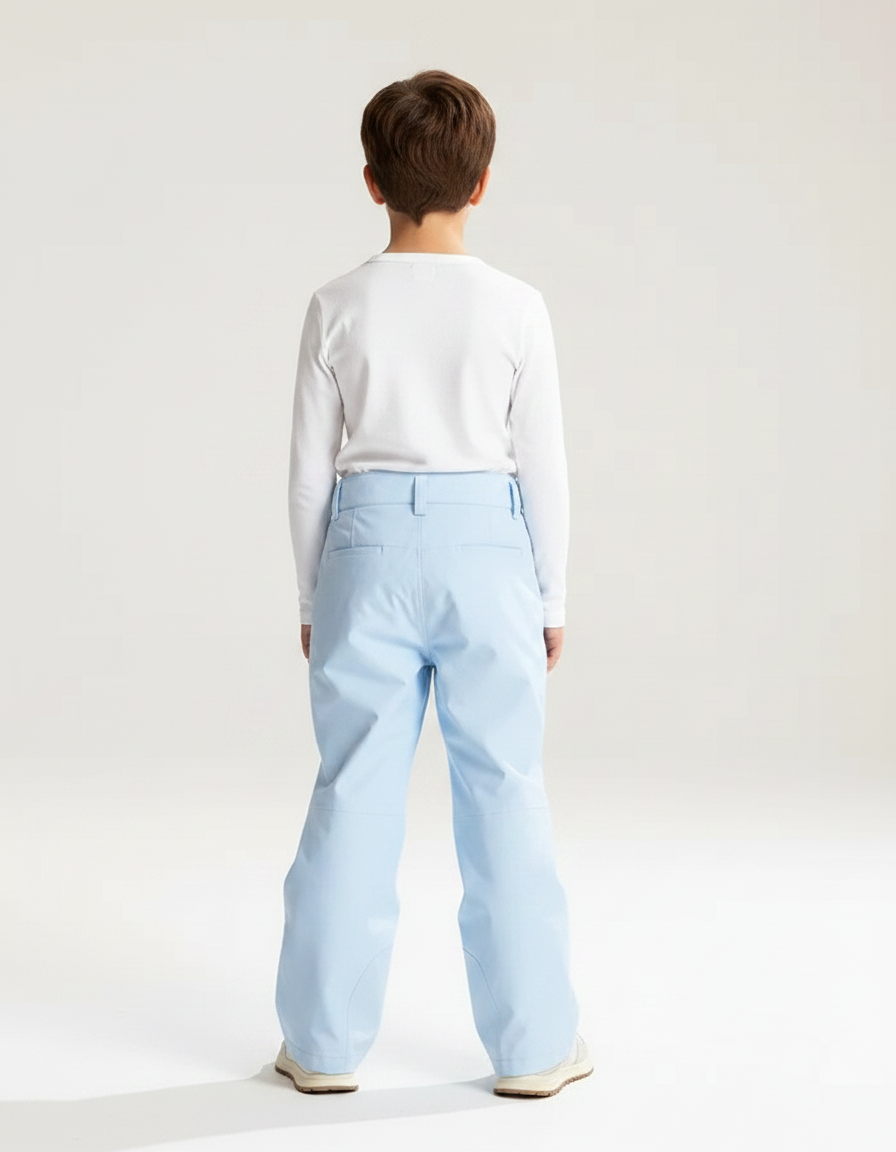 Pantalon De Pluie Bleu Clair Imperméable Enfant Ski - Polyester - vue 2