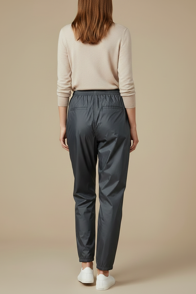 Pantalon De Pluie Gris Imperméable Ample Léger Femme - Polyester - vue 2