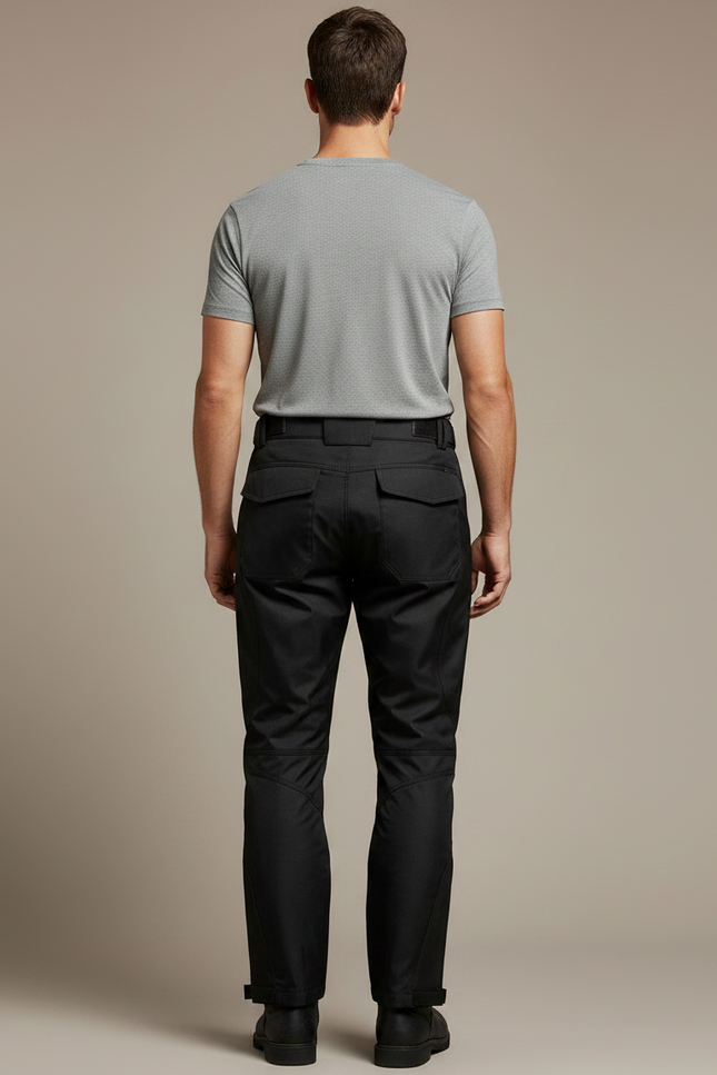 Pantalon De Pluie Noir Réfléchissant Imperméable Moto Homme - Polyester - vue 2
